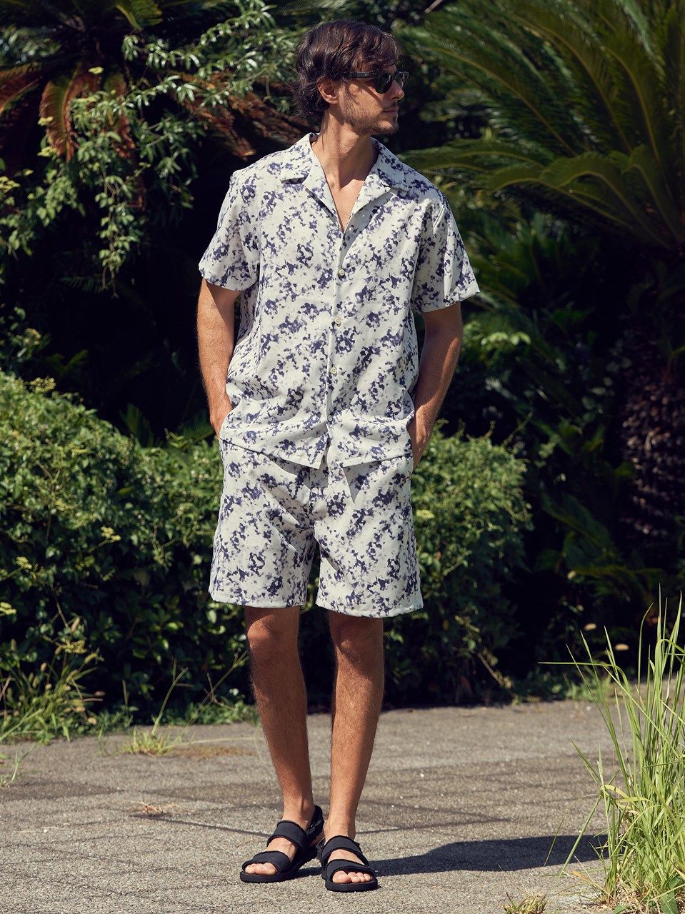 《予約品》 patterned shorts / ショートパンツ / ブラック