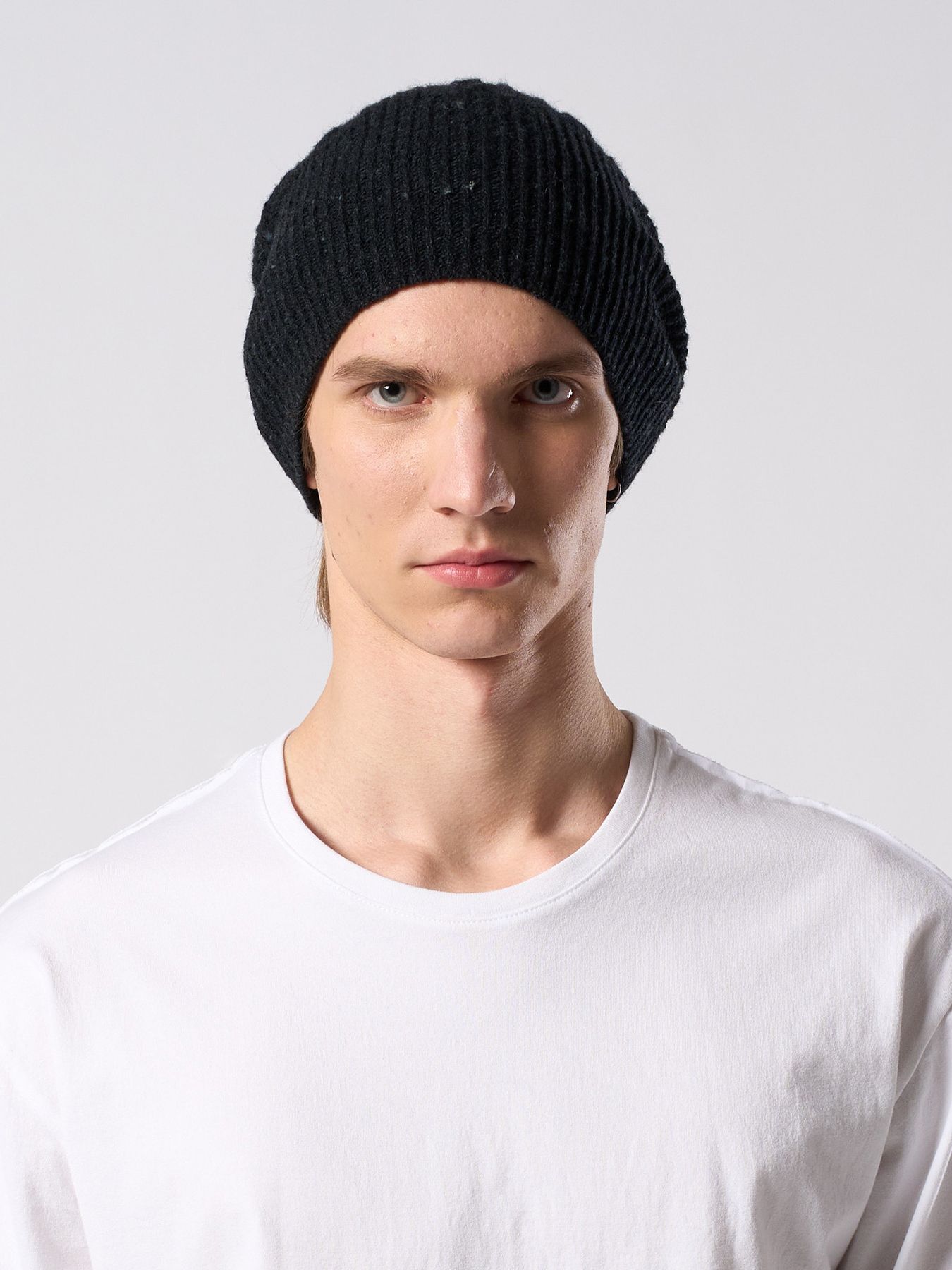 【予約品 4月19日(日) 18時締切】lomond×powder multi kint cap / ウール ニットキャップ / ブラック