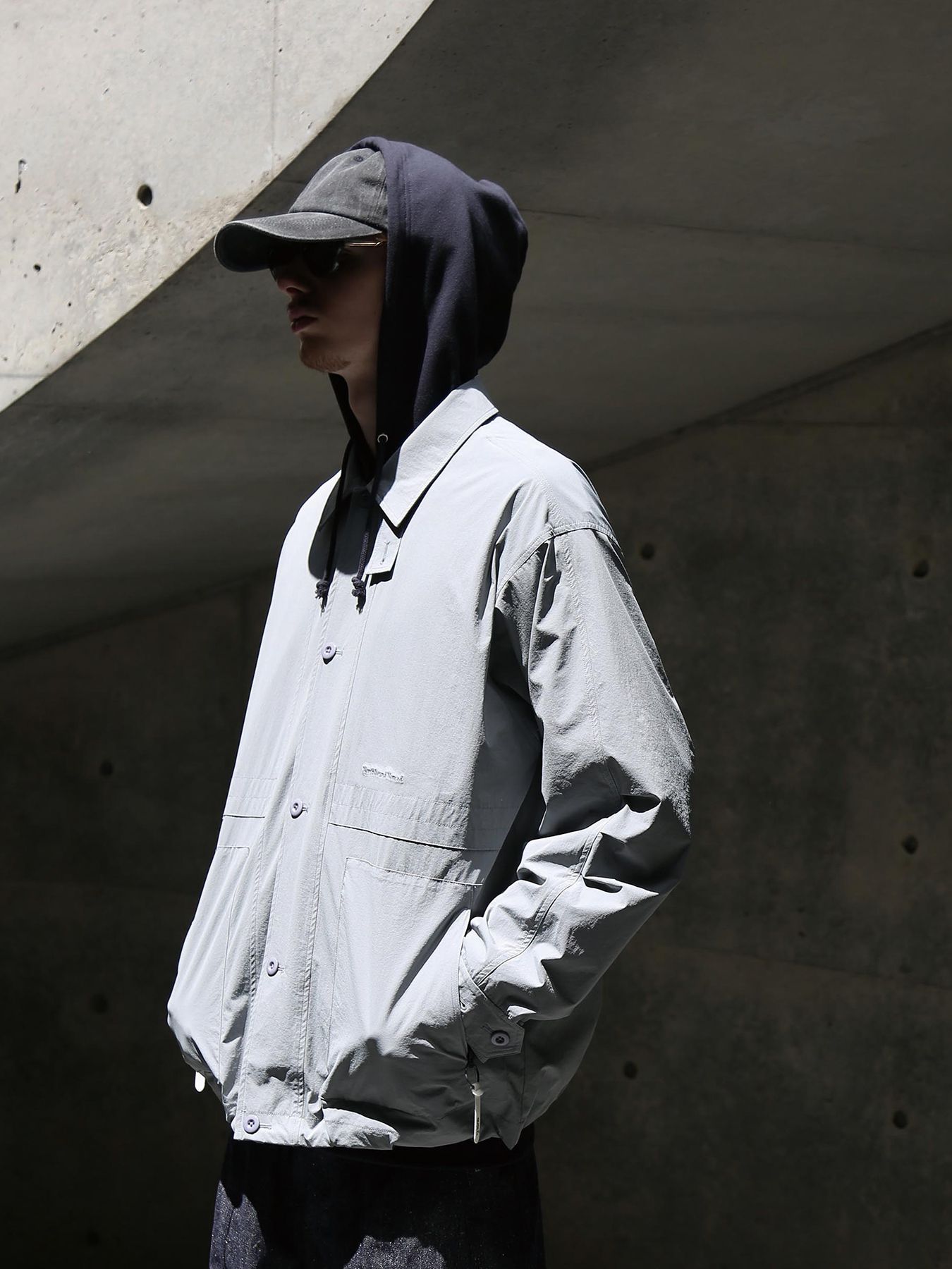 【予約品】UND PARKA / ジップスウェットパーカー / ディープネイビー【QUOLT】