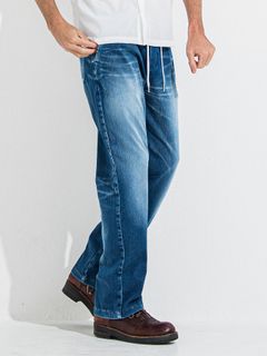 【予約品 】DENIM JERSEY WIDE PT / デニムジャージワイドパンツ / ダークインディゴ