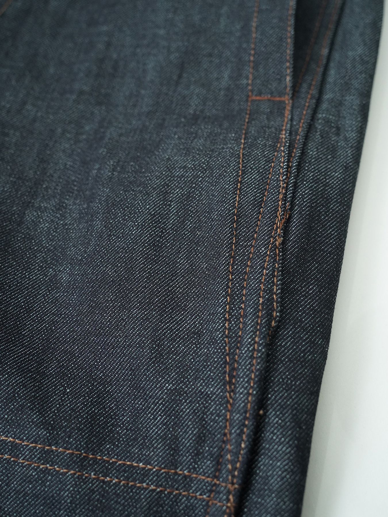 【予約品 5月6日(水) 締切】USN-DENIMTROUSERS / デニムミリタリーパンツ / インディゴ × 金茶ステッチ