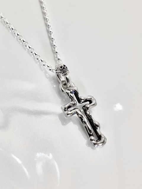 《受注生産》 OPEN CROSS #1 with GODSIZE® I.D. TAG NECKLACE / オープンクロス#1ゴッドサイズ® I.D.タグネックレス 【注文から2～3週間後入荷】