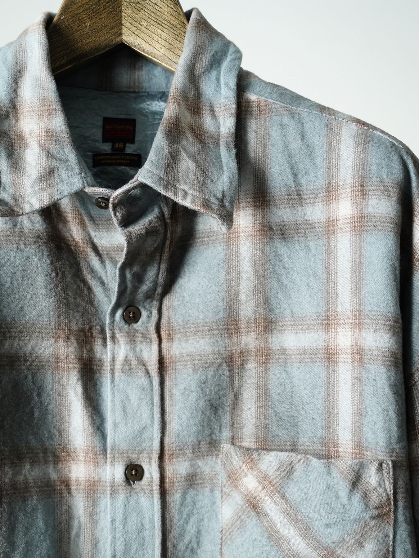 【予約品 7月5日(日) 締切】HAZE FLANNELSHIRTS dirty / フランネルチェックシャツ / ダーティーサックス