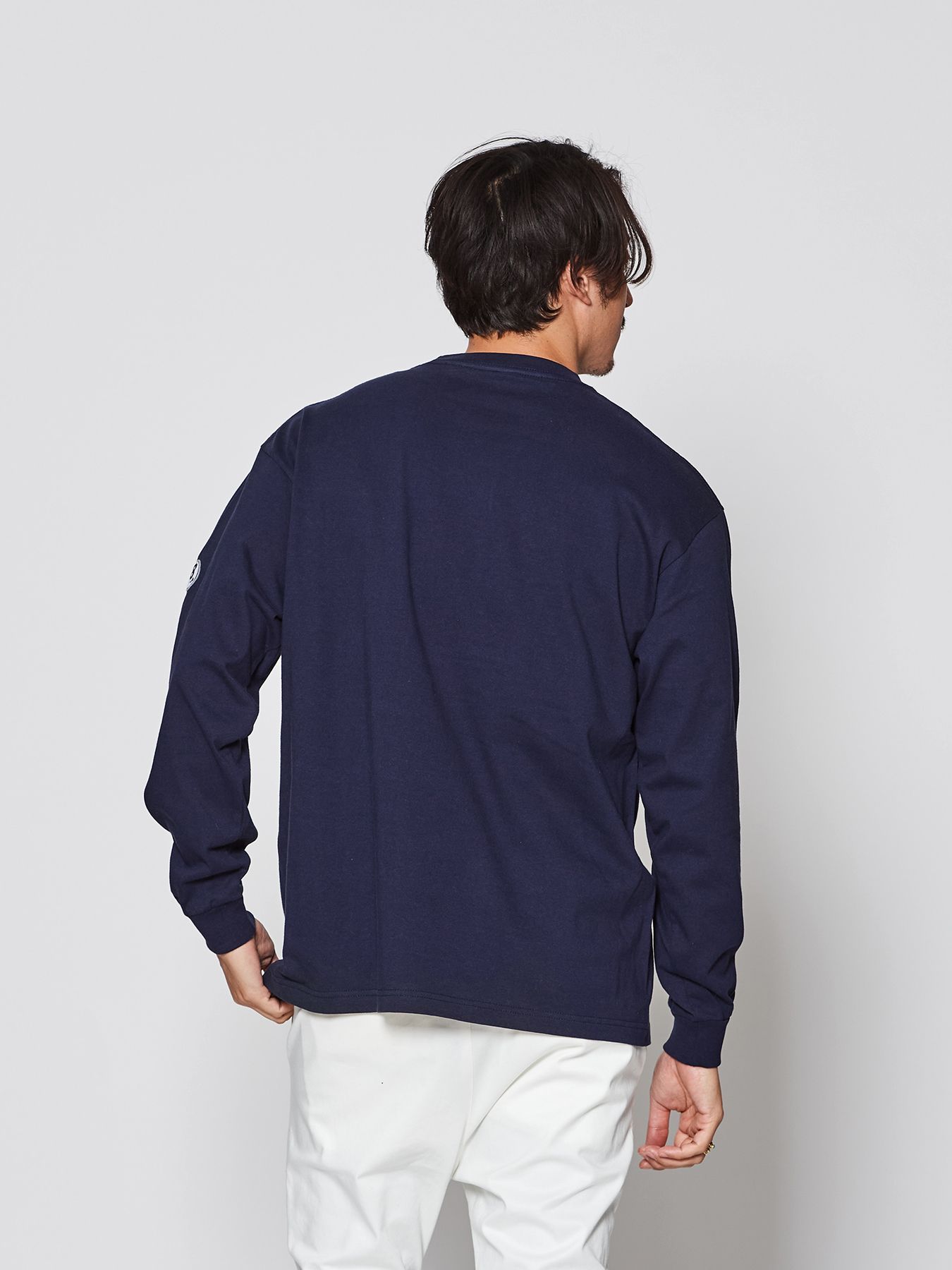 【予約品 】muta sweet muta L-S Tee / ロングスリーブTシャツ / ネイビー【Acanthus × muta MARINE】