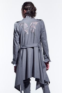 《予約品》 FlareJacket JetSWAROFSKY テーラードジャケット TWS-Stretch / Grey 【kiryuyrik】 1月入荷予定