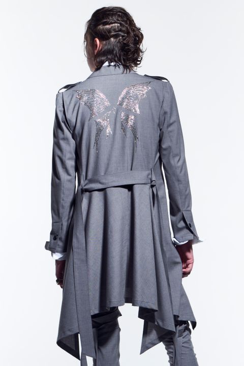 《予約品》 FlareJacket JetSWAROFSKY テーラードジャケット TWS-Stretch / Grey 【kiryuyrik】 1月入荷予定