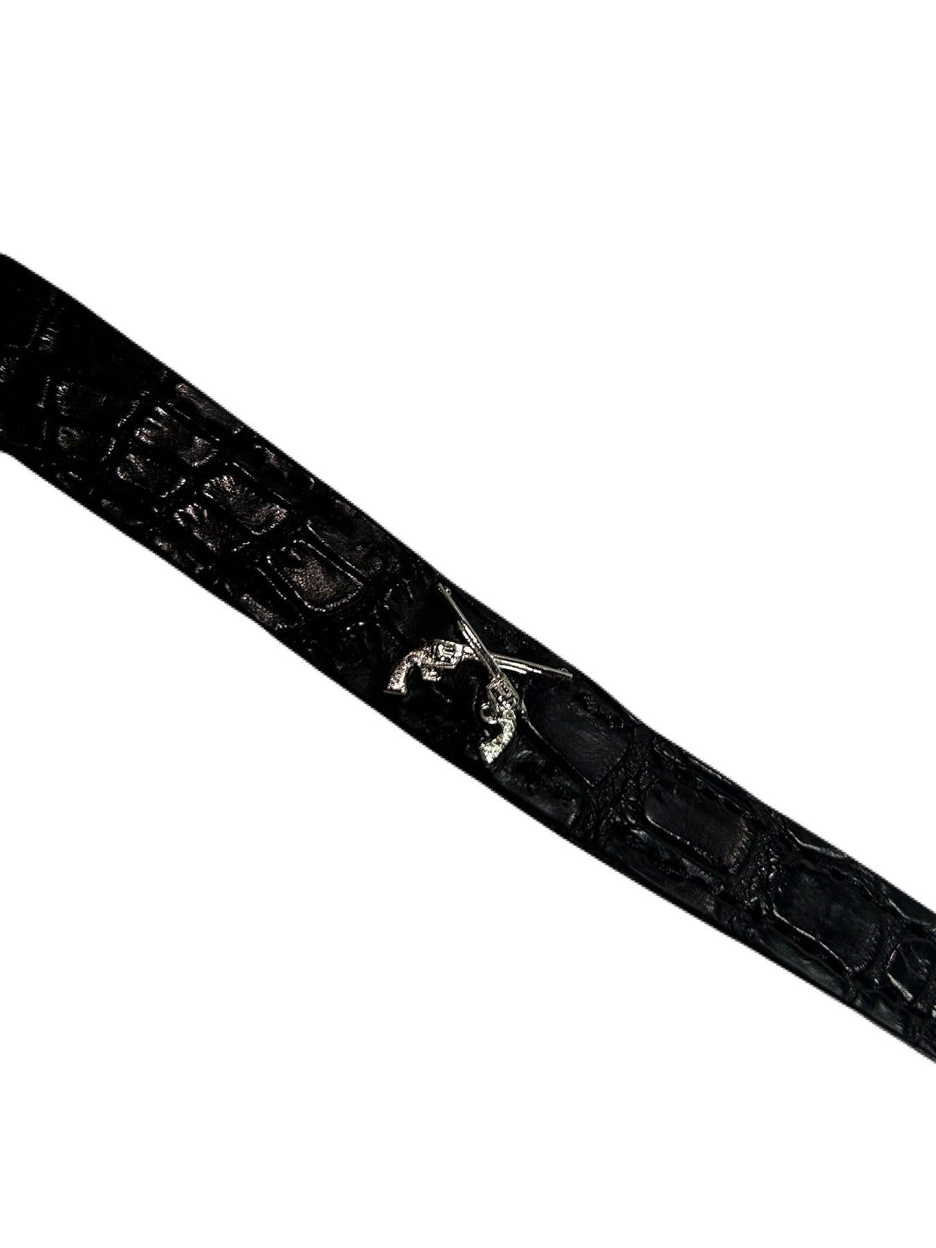 【予約品 8月10日(日) 締切 】CROCODILE WRIST BAND / クロコダイル リストバンド / ブラック