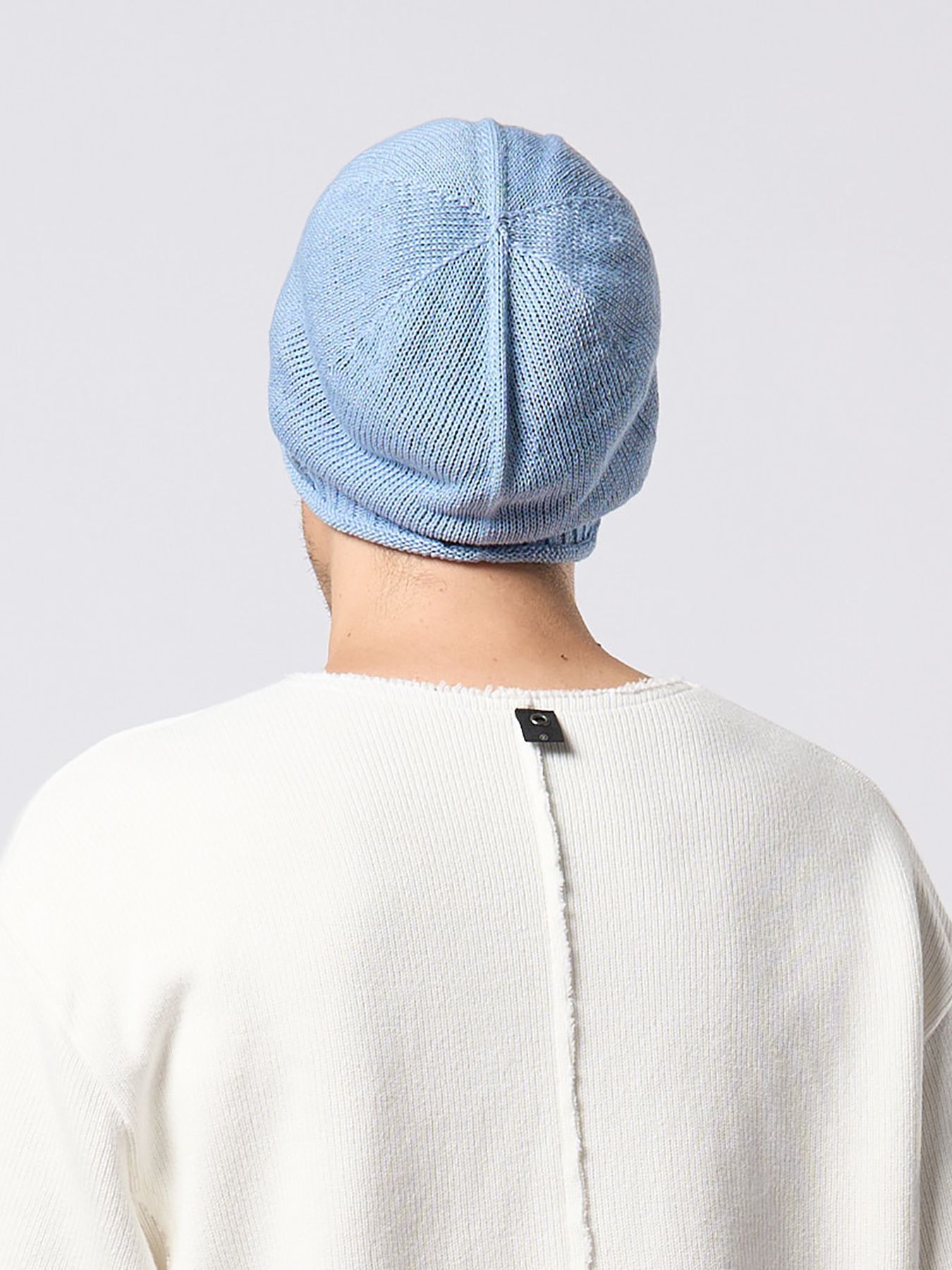 【予約品 9月23日(火) 締切】GIMA roll beanie / 擬麻 ロールビーニー / ライトブルー
