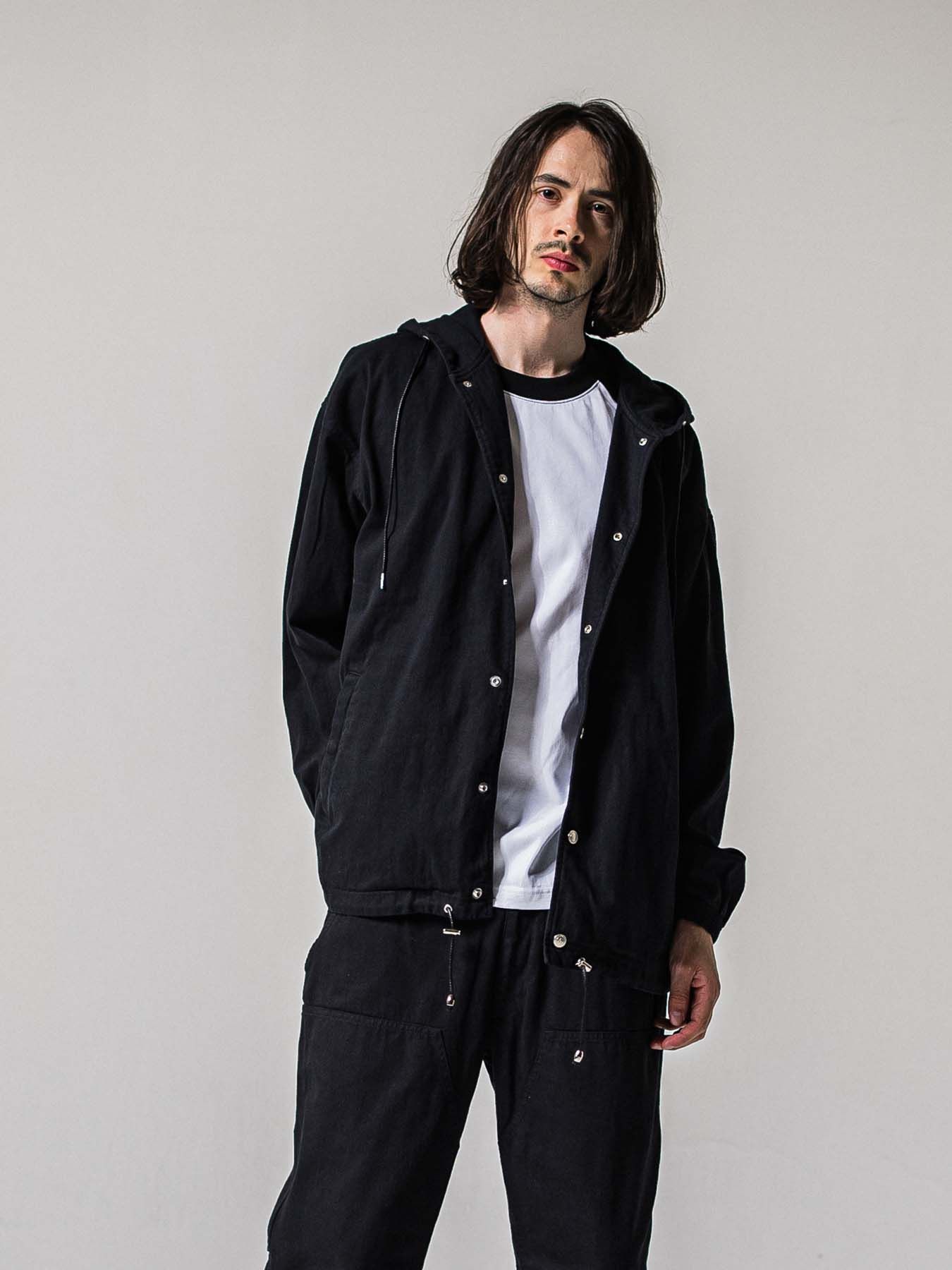 【予約品 11月16日(日) 締切】COACH HOODIE / コーチジャケットパーカー / ブラック