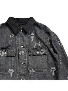 【予約品 8月10日(日) 締切 】CROSS JQ DENIM JKT A / クロスジャガード デニムジャケット / クリスタル ブラック