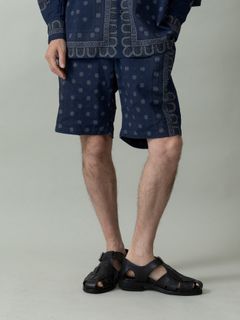 【予約品 2月1日(日) 締切】VINTAGEBANDANA SHORTS / ヴィンテージバンダナ柄 ショーツ / ネイビー