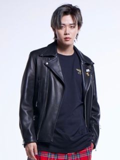 日本限定モデル シープレザー ダブルライダースジャケット / BLACK