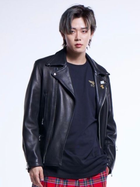 日本限定モデル シープレザー ダブルライダースジャケット / BLACK
