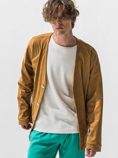 【予約品 9月6日(日) 締切】SUEDE CARDIGAN / スウェードカーディガン / ベージュ