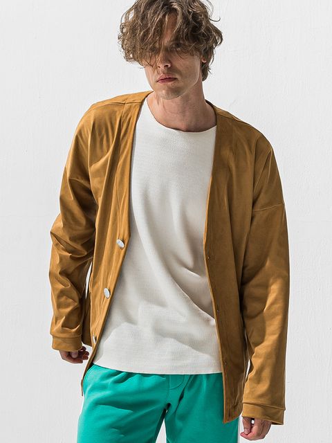 【予約品 9月6日(日) 締切】SUEDE CARDIGAN / スウェードカーディガン / ベージュ