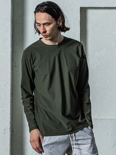 《予約11月17日19時締め》 nylon longsleave Tee / ルーズTシャツ / カーキ