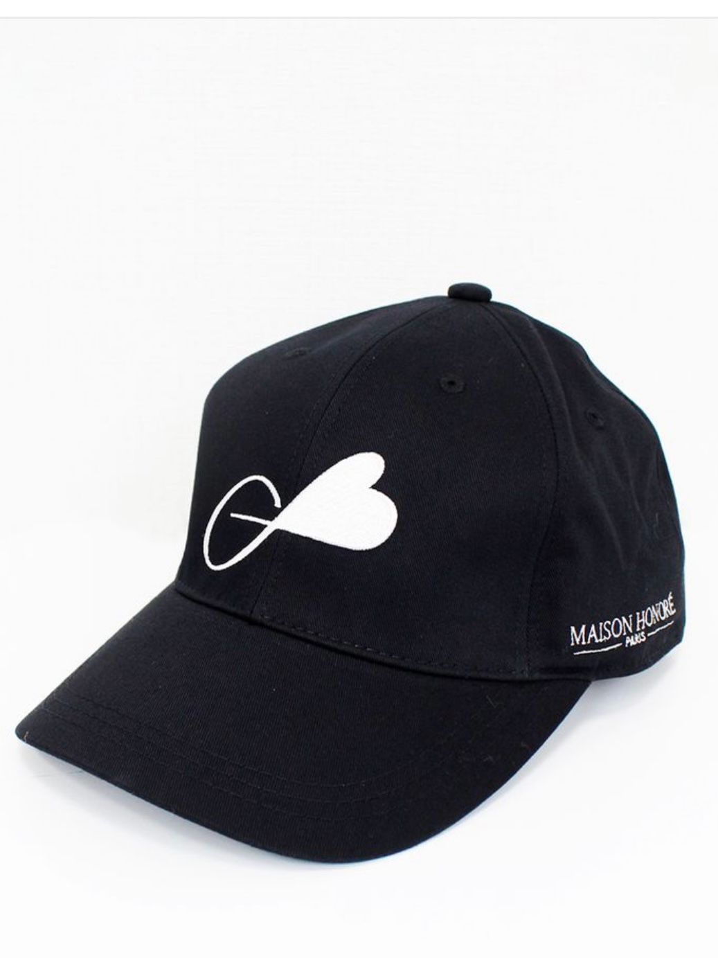 ベースボールキャップ / BaseBall Cap Adriana / Black ハートフィッシュ メゾンオノレ パリ