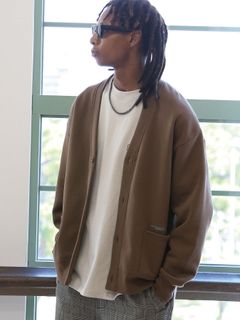 SWEAT CARDIGAN / BROWN【QUOLT】