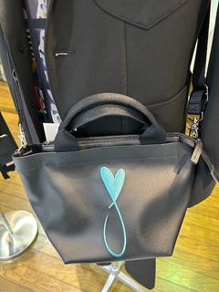 【予約】Tiphanie Shoulder バック ブラック×ブルー メゾンオノレ パリMAISON HONORE PARIS