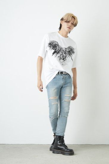 BOY LONDON - RHINESTONE EAGLE WING T-SHIRTS/ ホワイト 【BOY LONDON