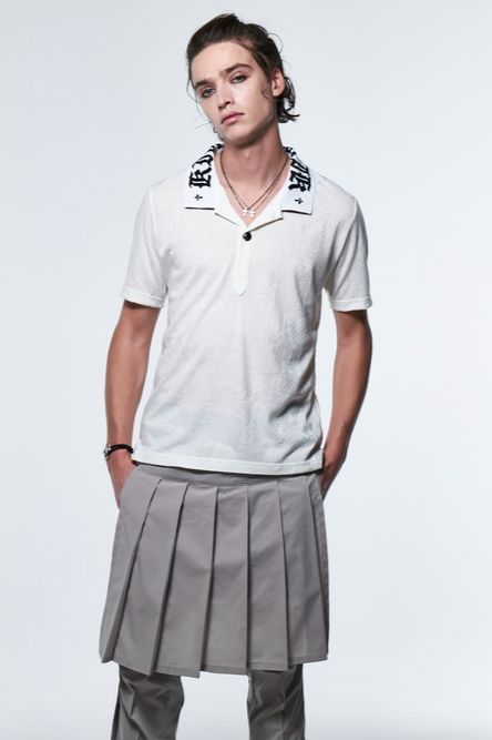 PythonJQDJersey PoloShirt / ホワイト  【kiryuyrik】