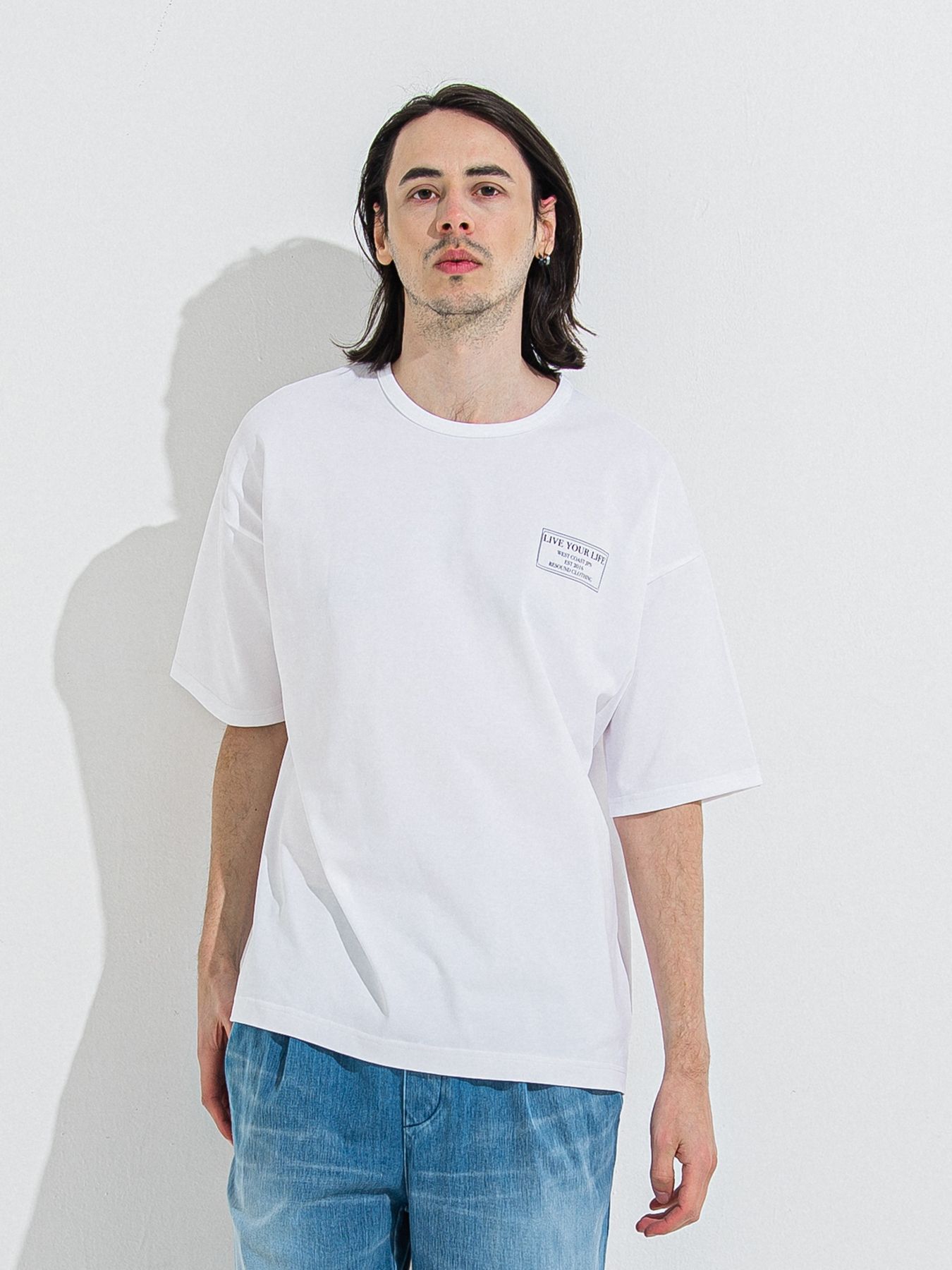 【予約品 】CREW OVER TEE /  クルーオーバーサイズTシャツ / ホワイト