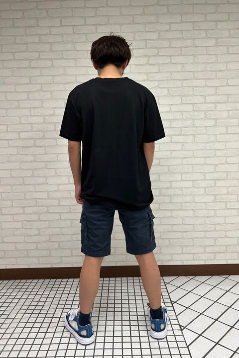 ショートパンツに合うTシャツコーデ.1