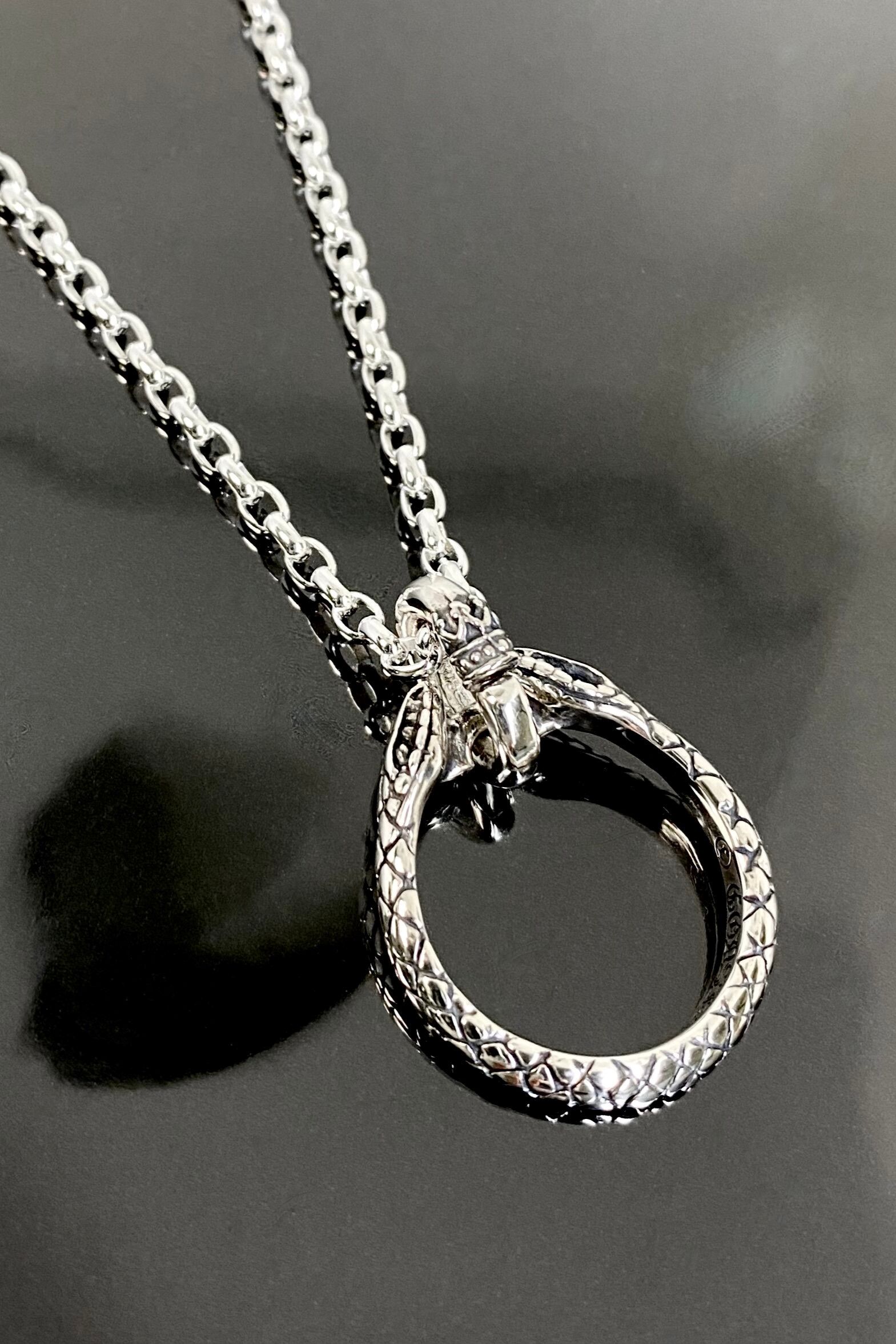 《受注生産》 HORSESHOE:SNAKE NECKLACE ネックレス 【GOD SIZE】 注文から1~2週間後入荷予定