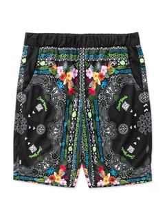 RESORT PAISLEY SHORT PANTS / リゾート ペイズリー ショートパンツ / ブラック【SY32 by SWEET YEARS GOLF】