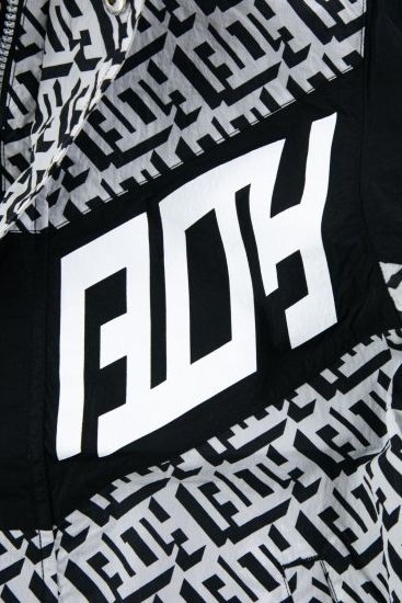 GEOMETRIC NYLON TRUCK JACKET ナイロンジャケット / BLACK 【BOY LONDON】