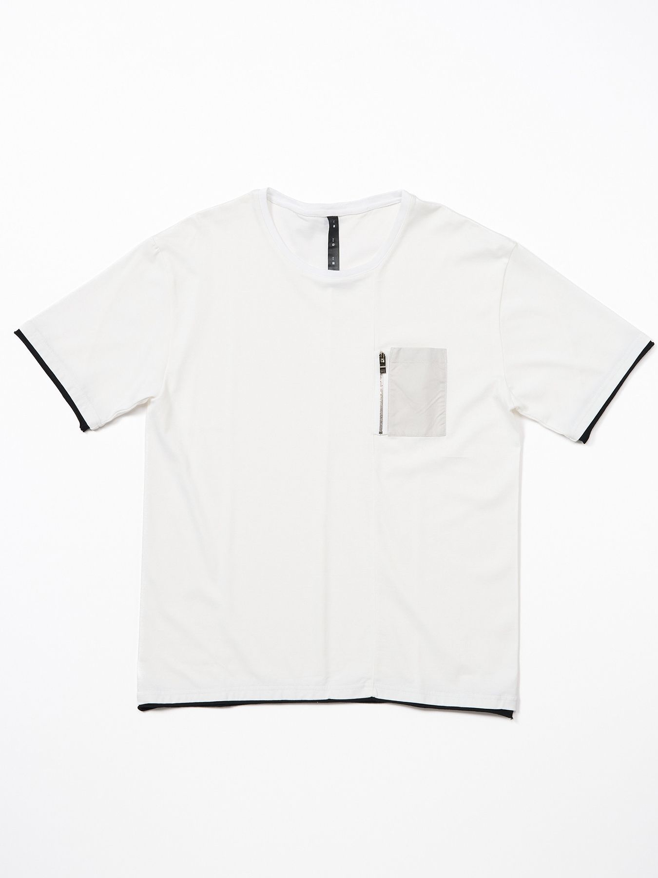 【予約品 9月23日(火) 締切】cool touch zip-pocket S/S / クールタッチ ジップポケット ショートスリーブ / ホワイト