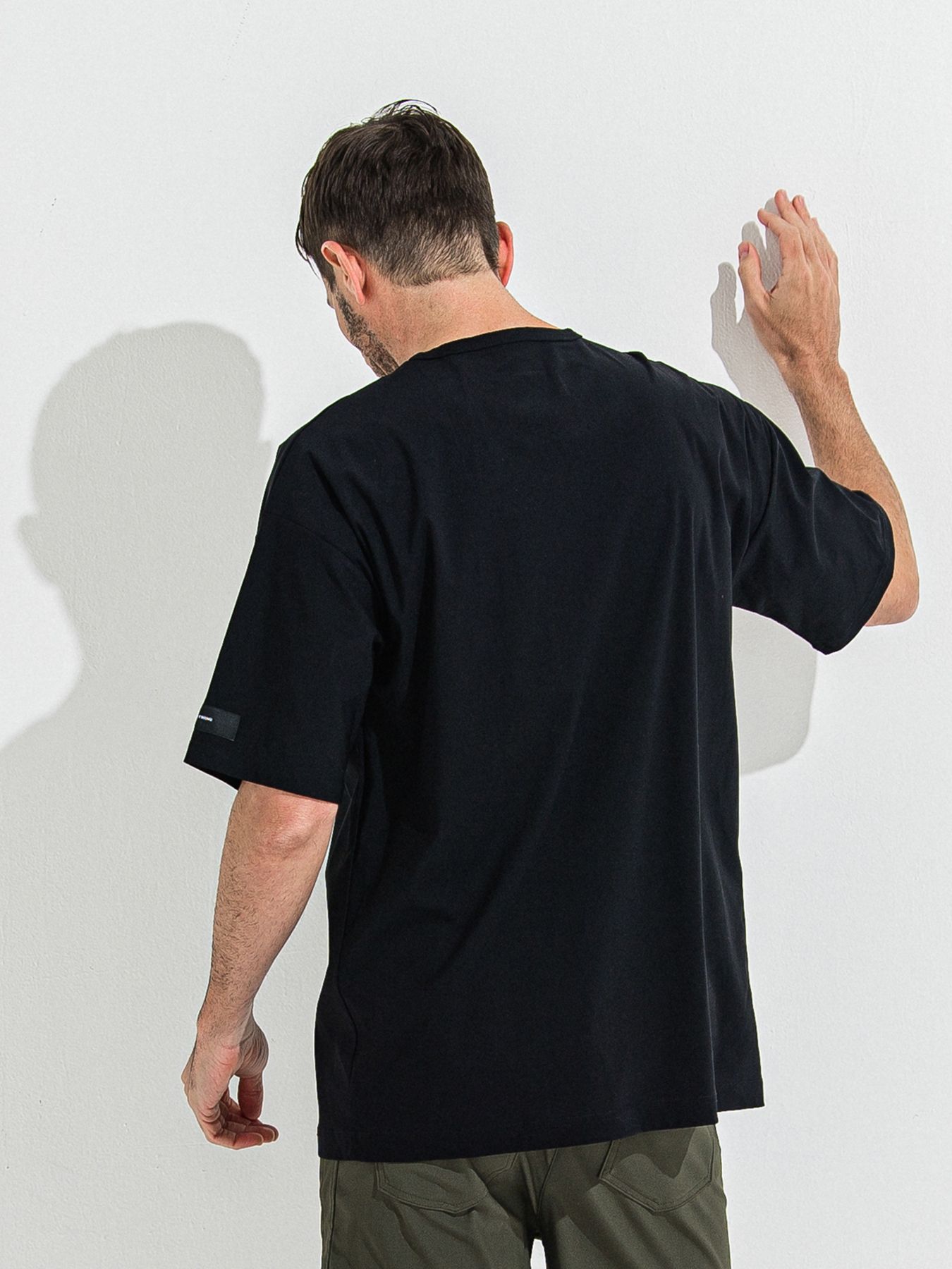 【予約品 】NYLON OVER T /  ナイロンオーバーサイズTシャツ / ブラック