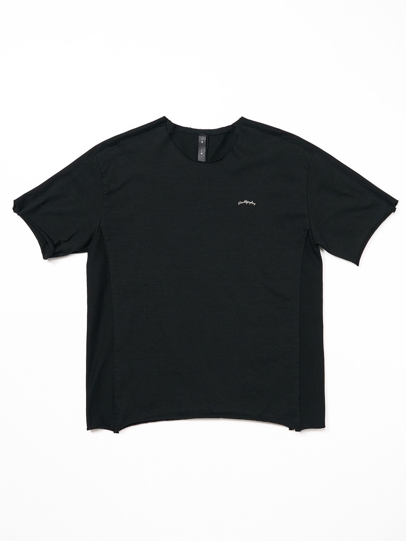 【予約品 9月23日(火) 締切】tight jersey cut-off S/S / タイトジャージ カットオフ ショートスリーブ / ブラック