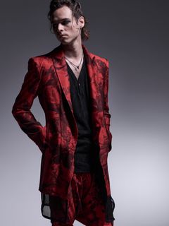 【予約品 】Layered Jacket / レイヤードジャケット / ブラック&レッド