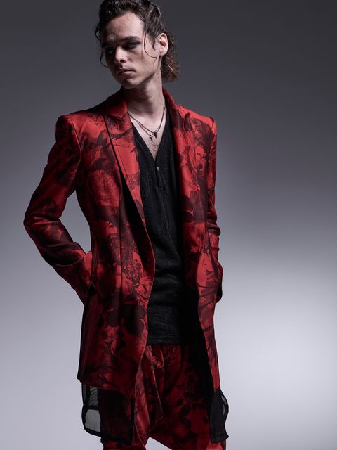 【予約品 】Layered Jacket / レイヤードジャケット / ブラック&レッド