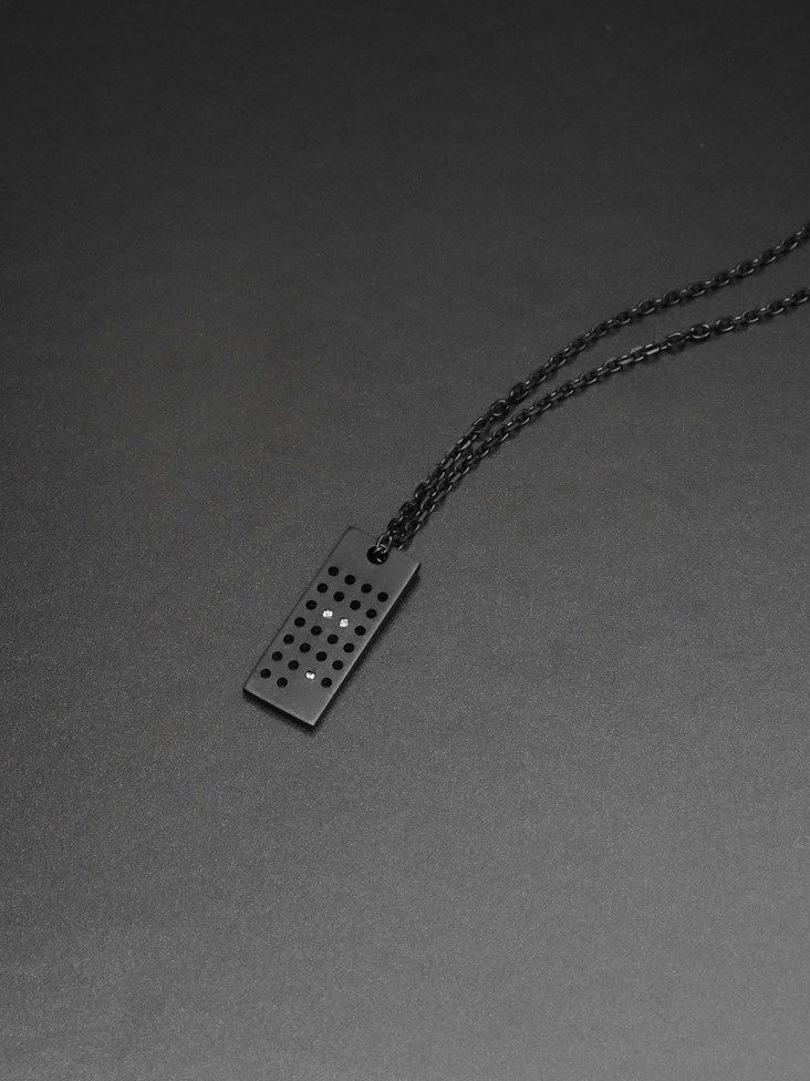 【予約品】 IVXLCDM ×wjk  26hole dog tag neckless / ネックレス / ブラックコーティング