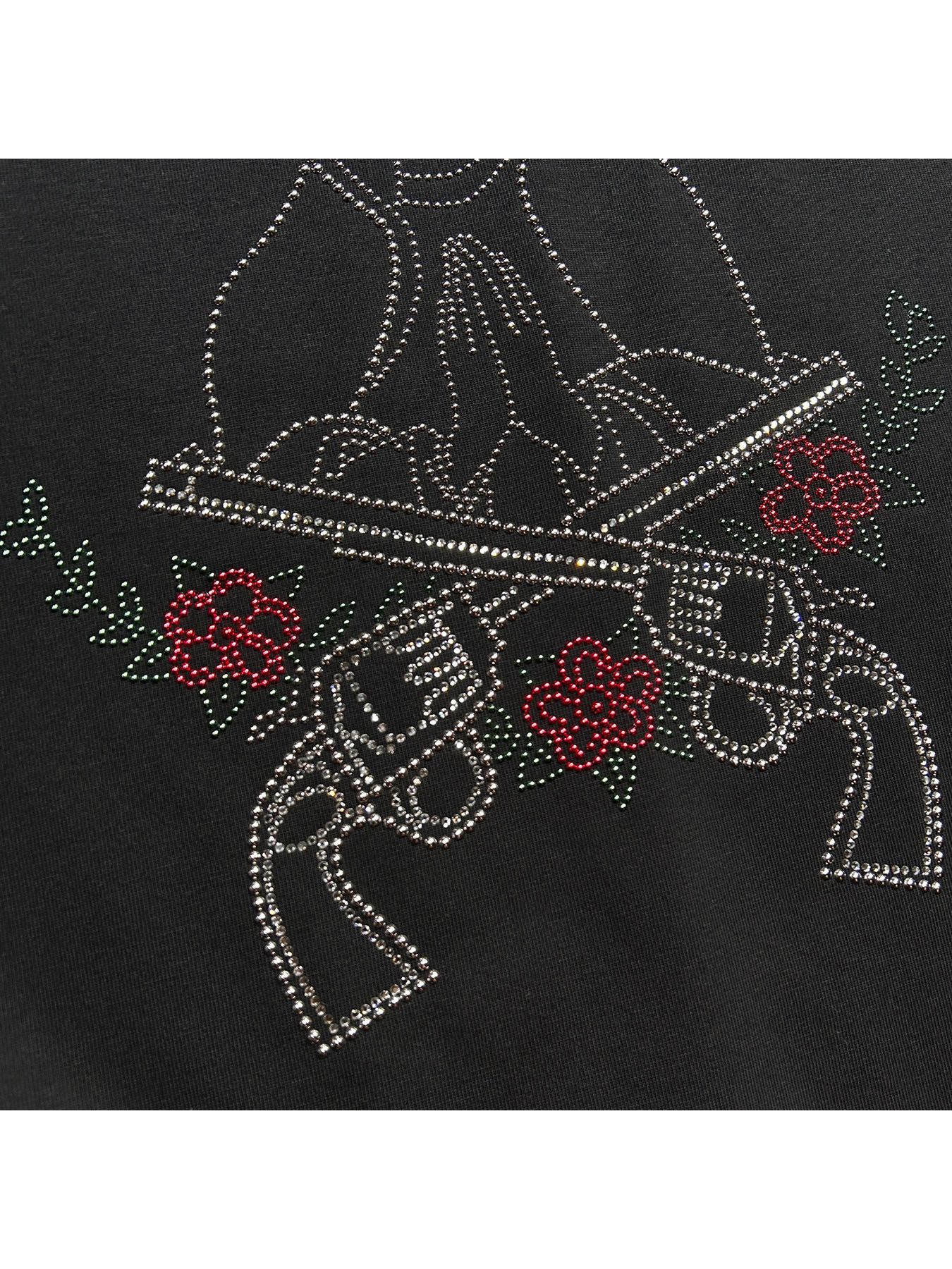 【予約品  】MARIA METAL S/S T / マリア メタル Tシャツ / クリスタル メタル ブラック
