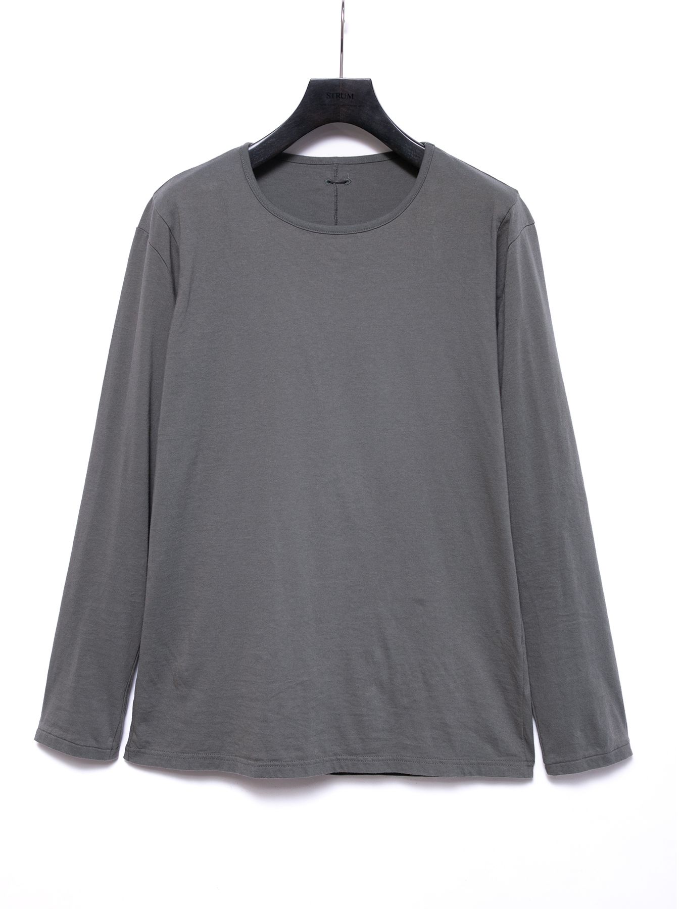 【予約品 4月6日(月) 締切】Natural Soft Cotton Plain Stitches Crew Neck T-shirt / 30/-ナチュラルソフト天竺 クルーネック ロングスリーブ Tシャツ / オリーブ