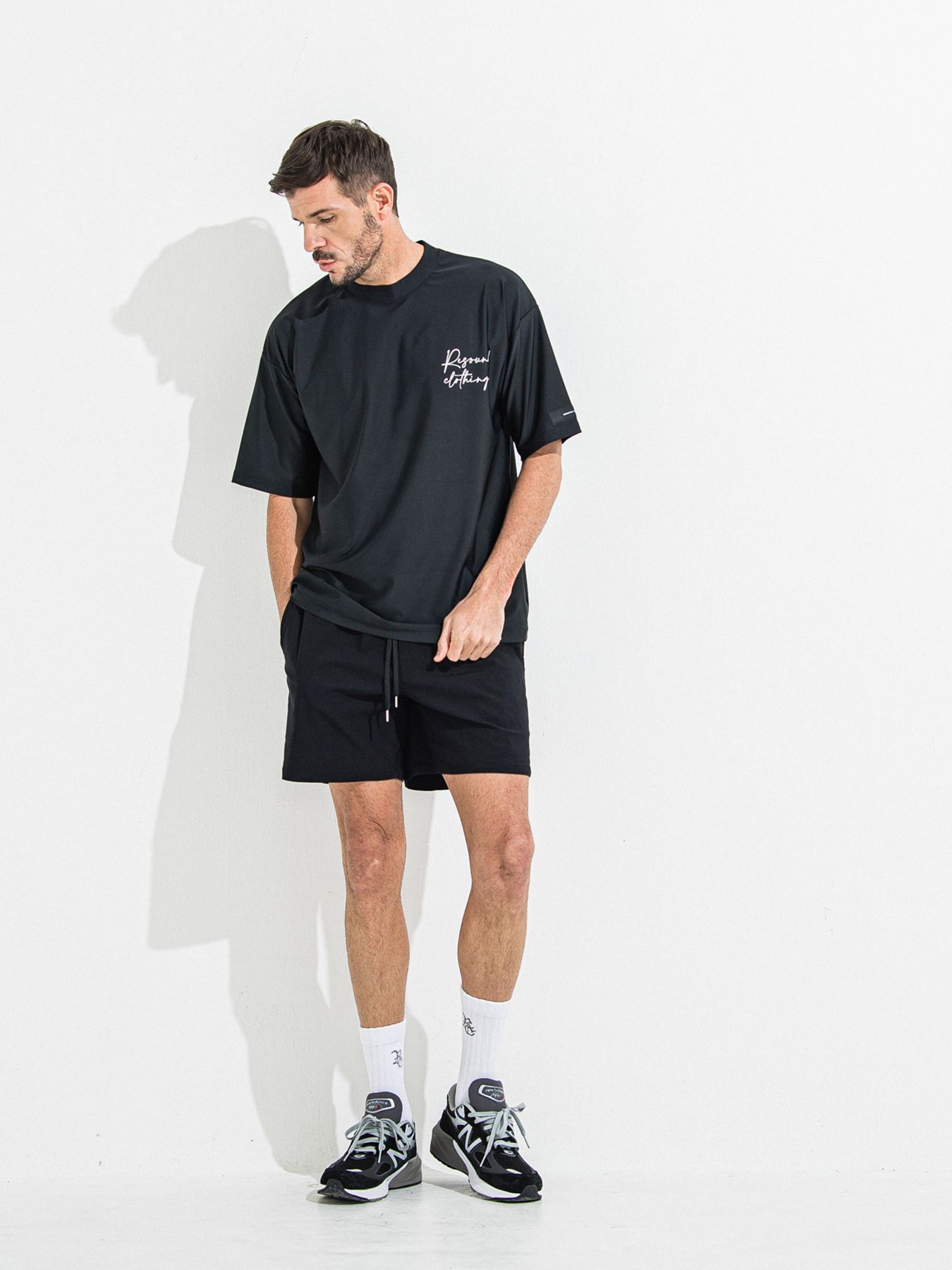 【予約品 】TV NYLON SHORTS / ティーヴィーナイロンショーツ / ブラック