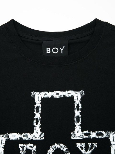 BOY CROSS MOTIF TEE / Tシャツ / ブラック 【BOY LONDON】