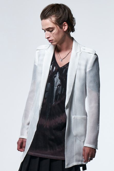《予約品》 UnconPeackedJacket / ホワイト 【kiryuyrik】 2023年5月以降入荷予定