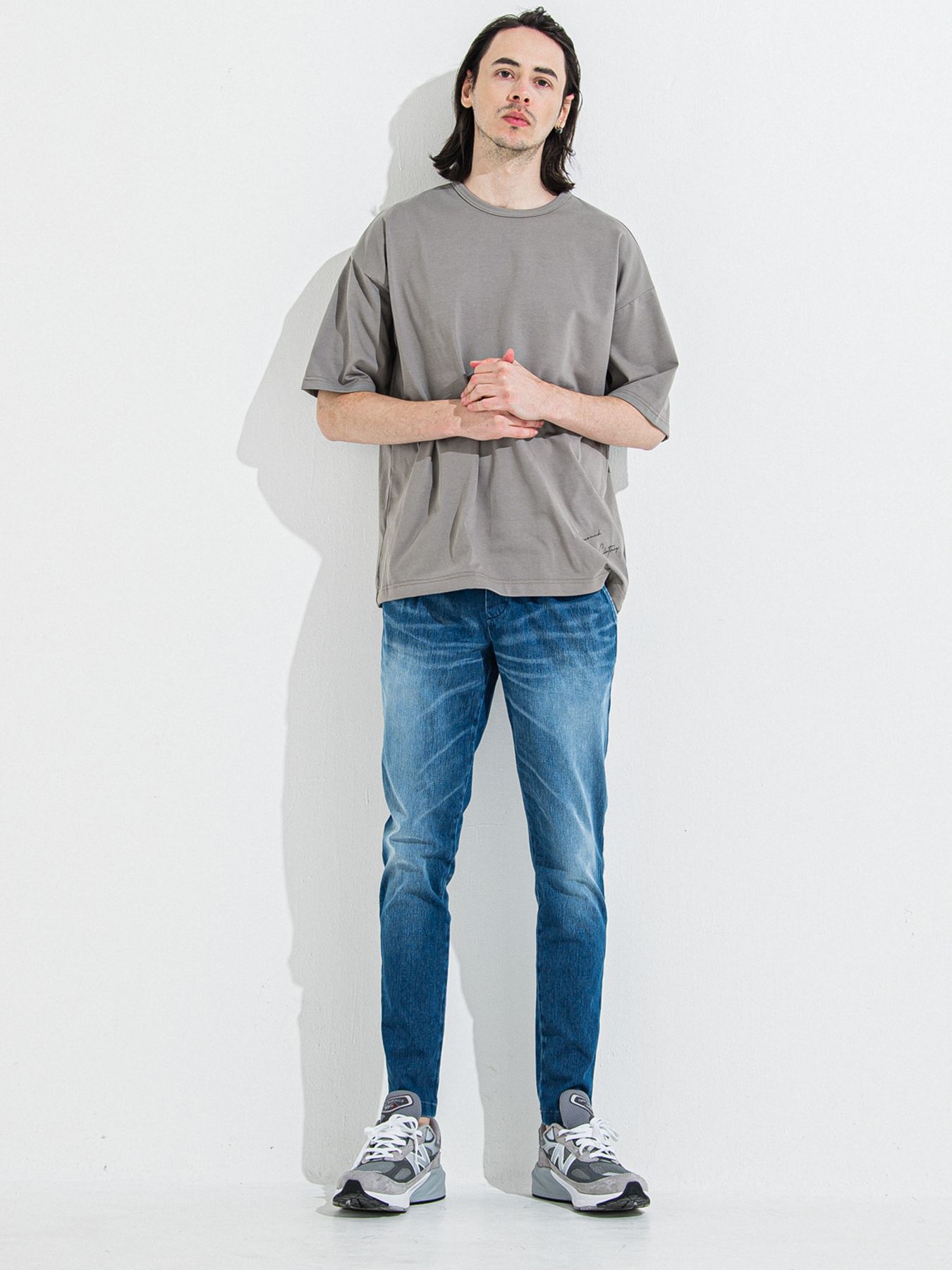 【予約品 】YOAKE PHOTO OVER TEE /  フォトオーバーサイズTシャツ / グレー