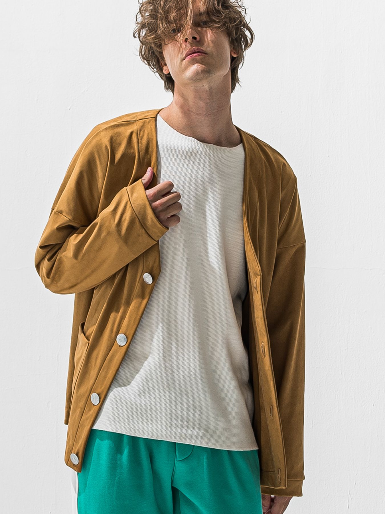 【予約品 9月6日(日) 締切】SUEDE CARDIGAN / スウェードカーディガン / ベージュ
