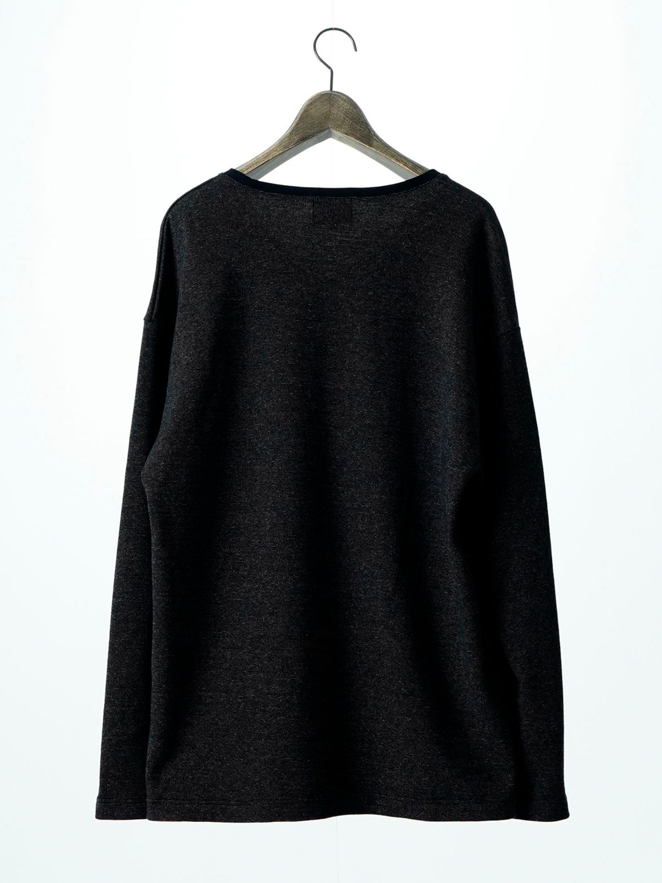 【予約品 6月2日(月) AM10時 締切】LUXWARM / ロングスリーブTシャツ / 杢ブラック