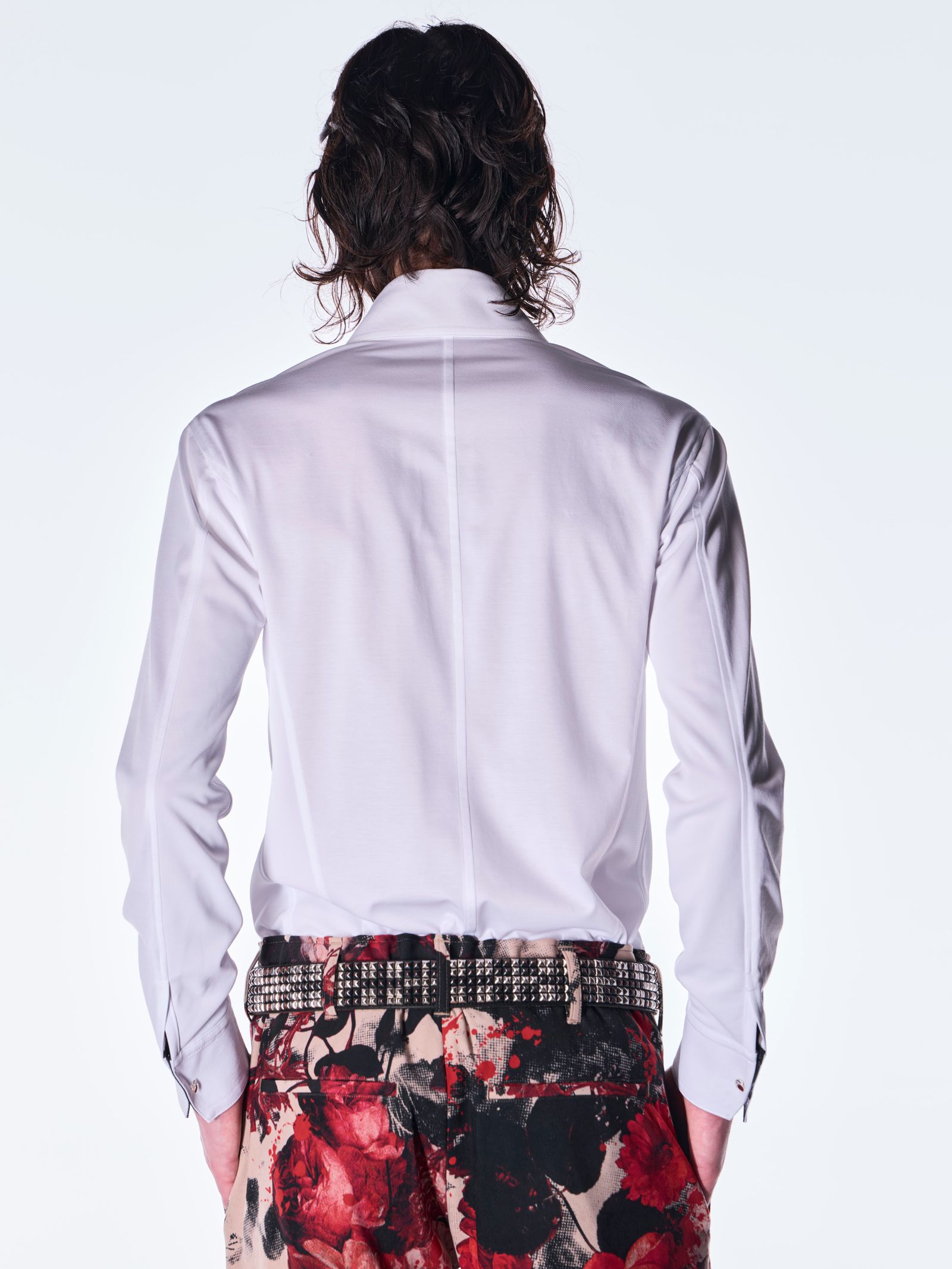 【予約品 6月29日(月) 締切】Fancy Twill Cuffs Button Shirt / カフスボタンシャツ / ホワイト