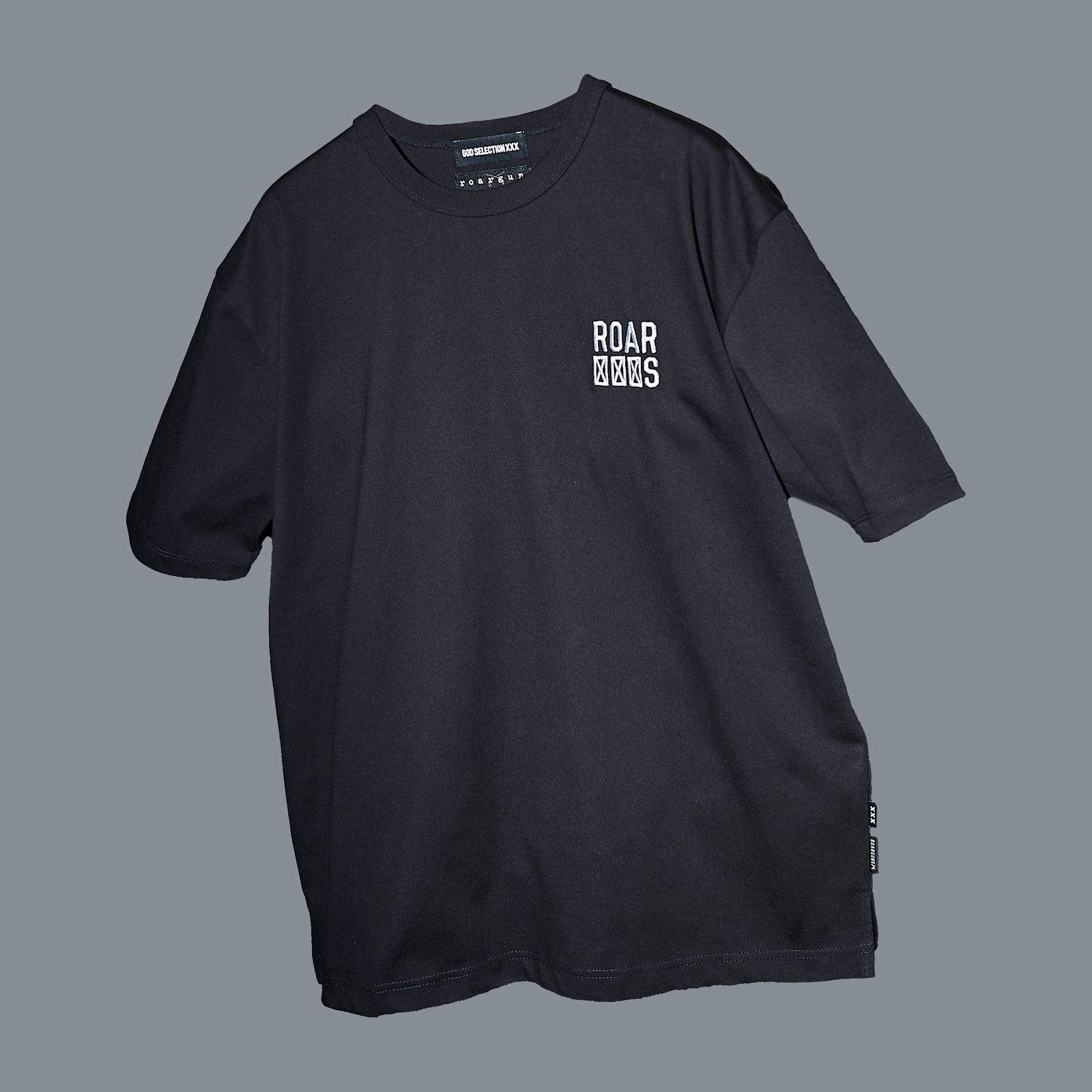 Wネームroarguns x godselection xxx 23SS Tシャツ / BLACK 【roarguns】