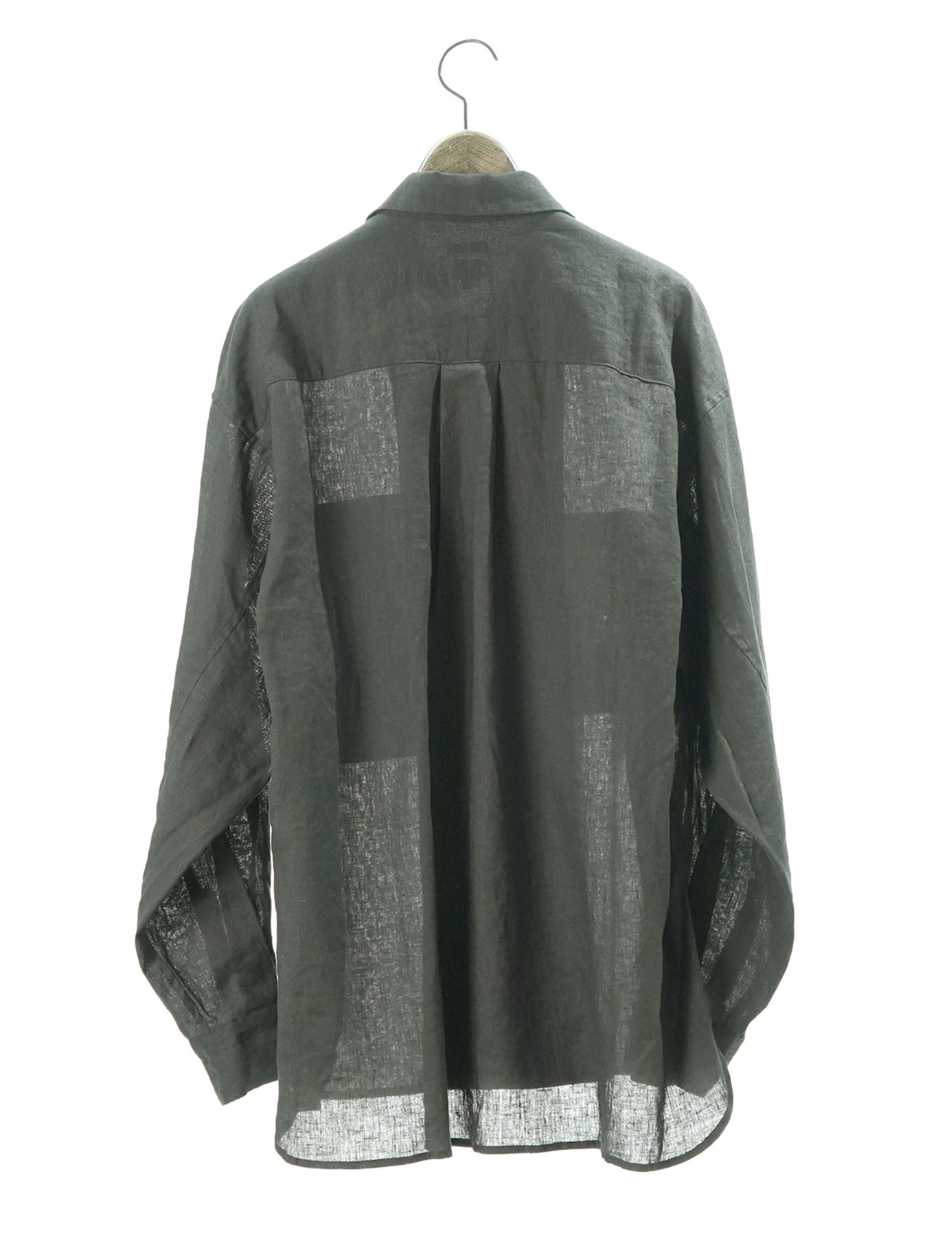 【予約品 11月23日(日) 締切】LINENOVERSHIRT / リネン ポロシャツ / GRAY