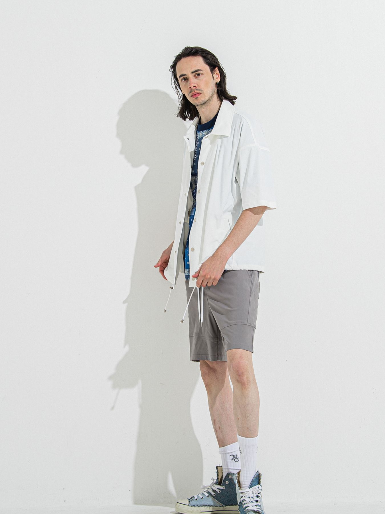 【予約品 】BANDANA OVER TEE / バンダナオーバーサイズTシャツ / ネイビー