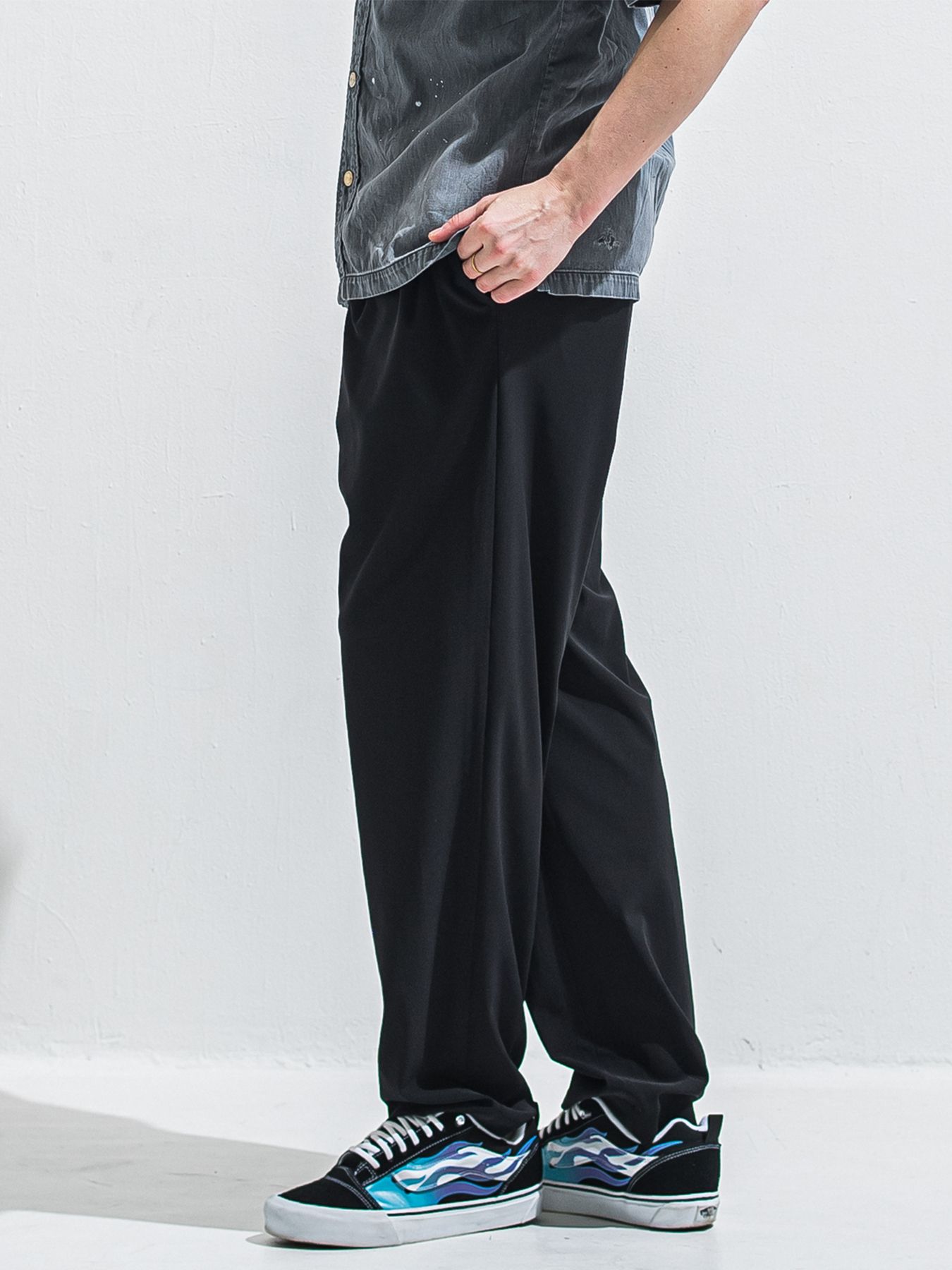 【予約品 2月15日(日) 18:00 締切】BEN PANTS / ワイドルーズパンツ / ブラック