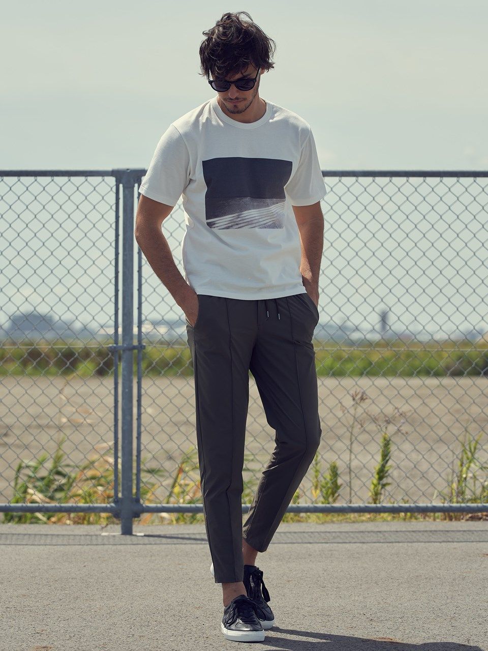 《予約品》 photo print T / Tシャツ / ホワイト